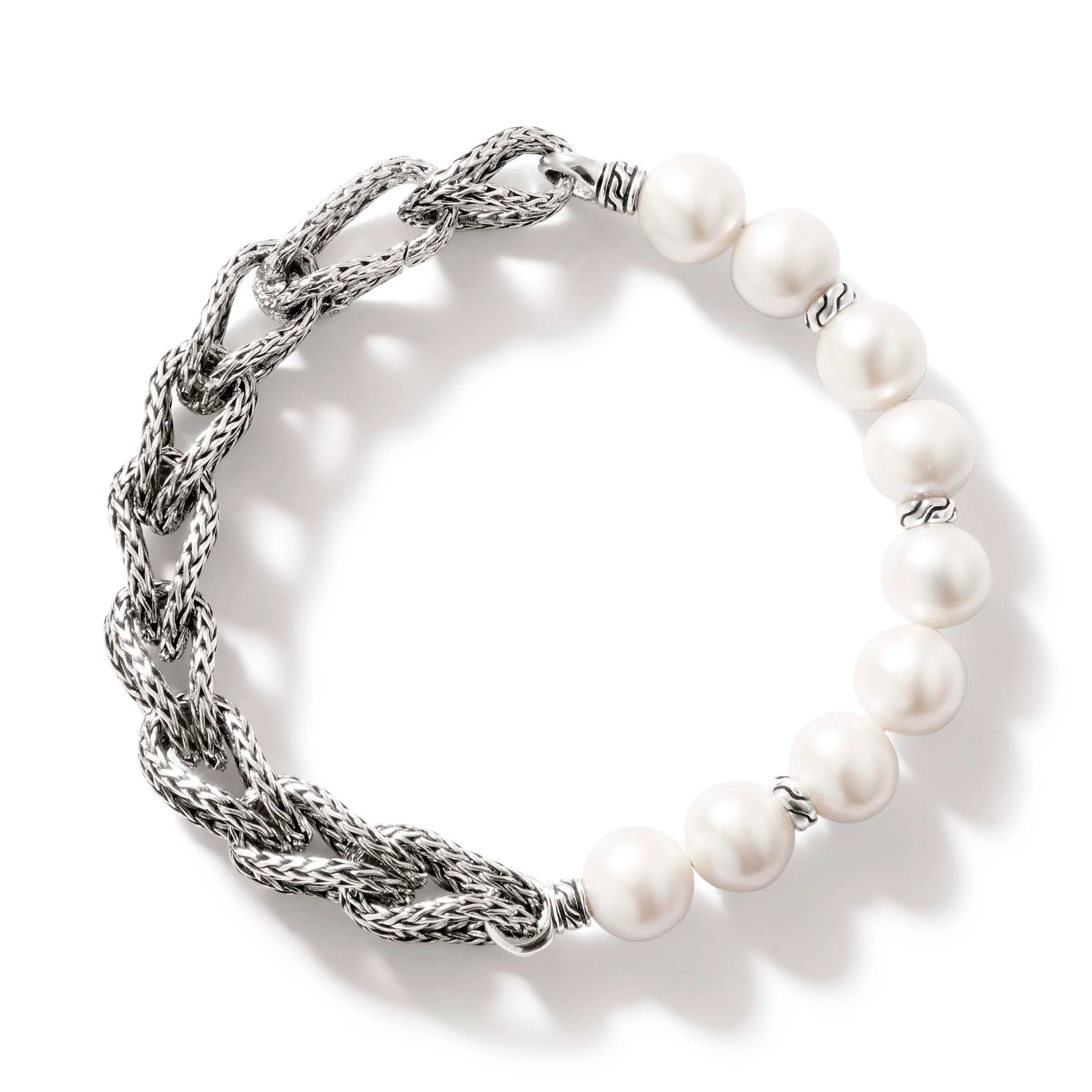 Surf Bracelet, Silver, Pearls, 10.5MM|BU900936 - Image 4