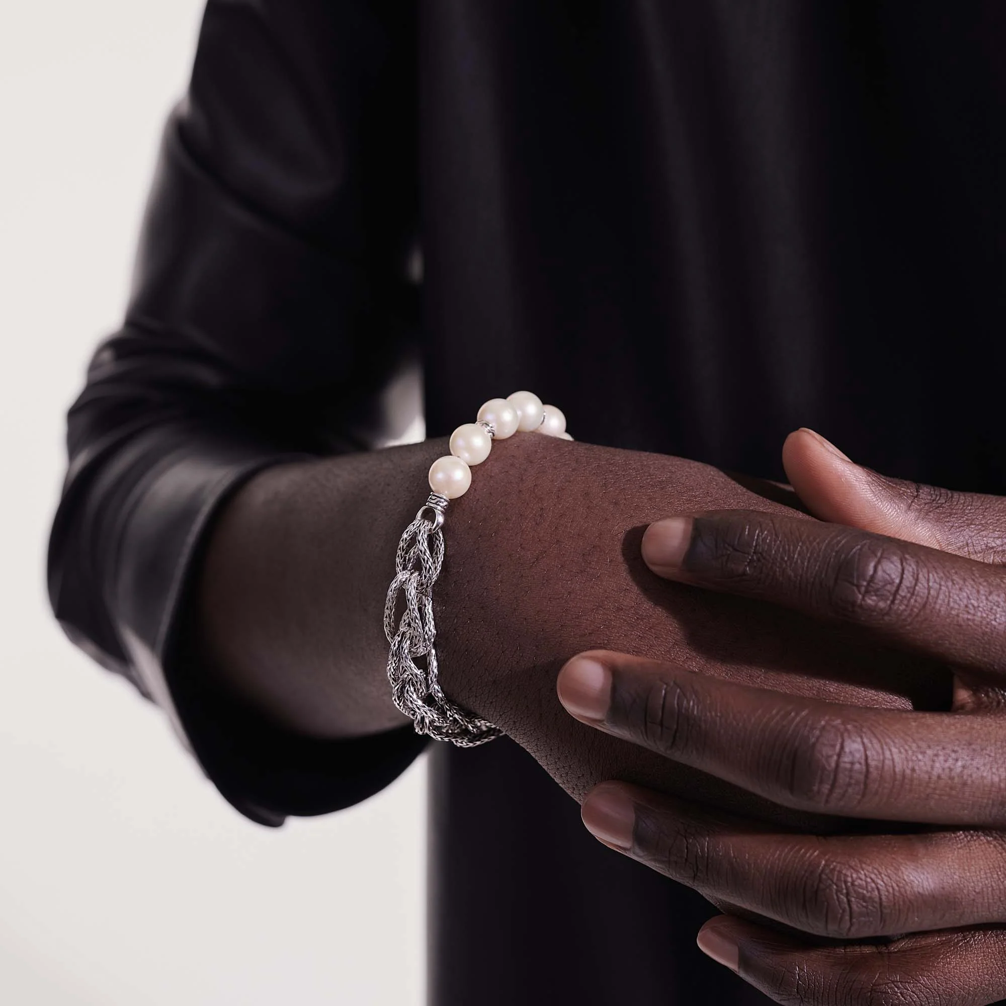 Surf Bracelet, Silver, Pearls, 10.5MM|BU900936 - Image 7