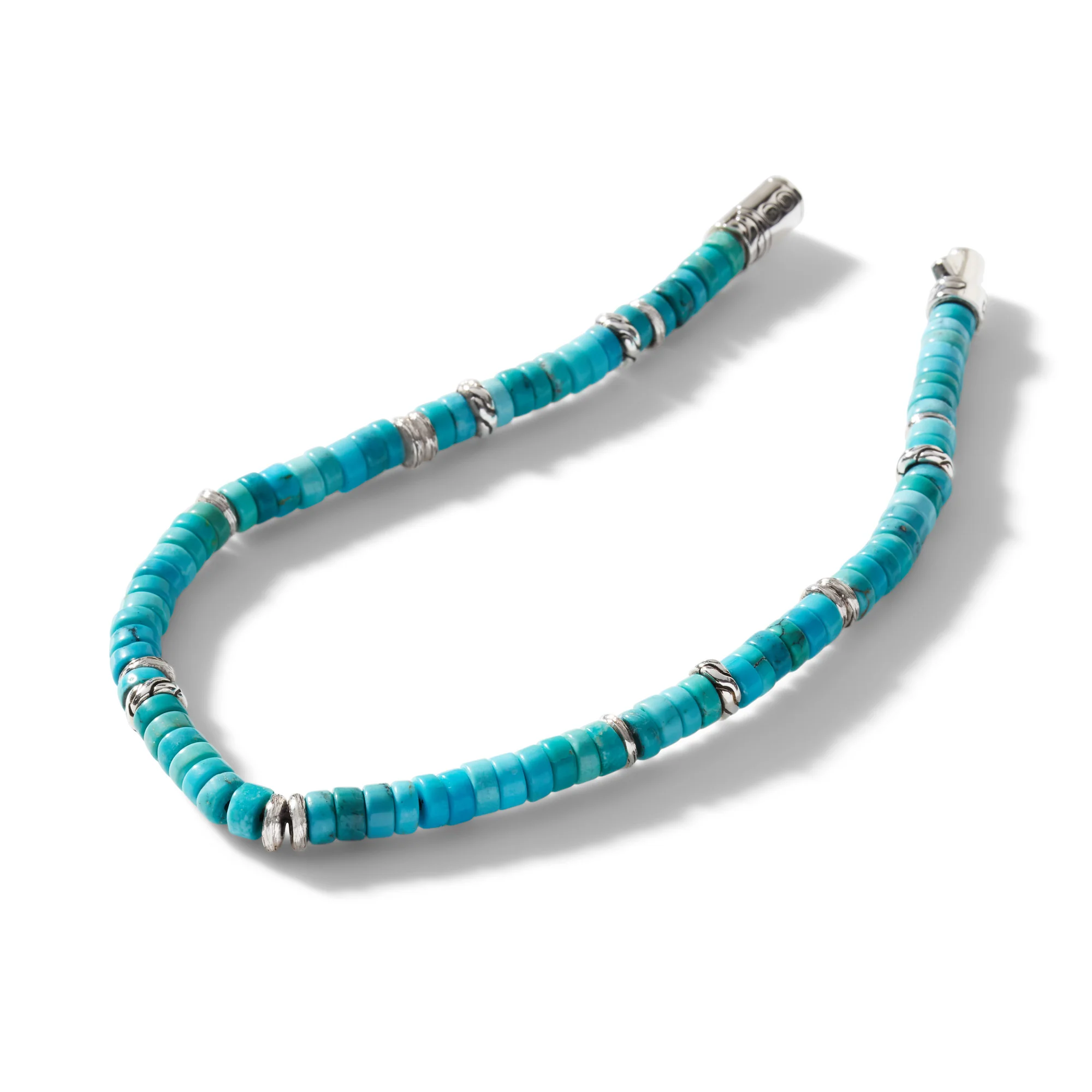 Heishi Bracelet, Sterling Silver, Hardstones|BUS900698TQ - Image 3