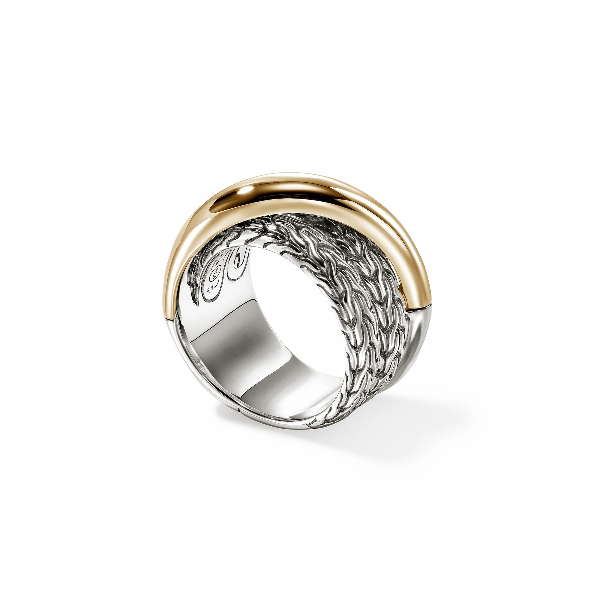 JH Essential Crossover Ring, Gold, Sterling Silver|RZZ98716 - Image 3