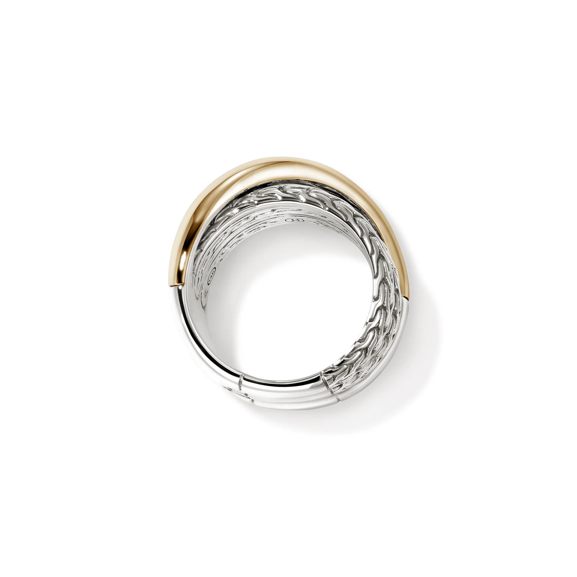 JH Essential Crossover Ring, Gold, Sterling Silver|RZZ98716 - Image 5
