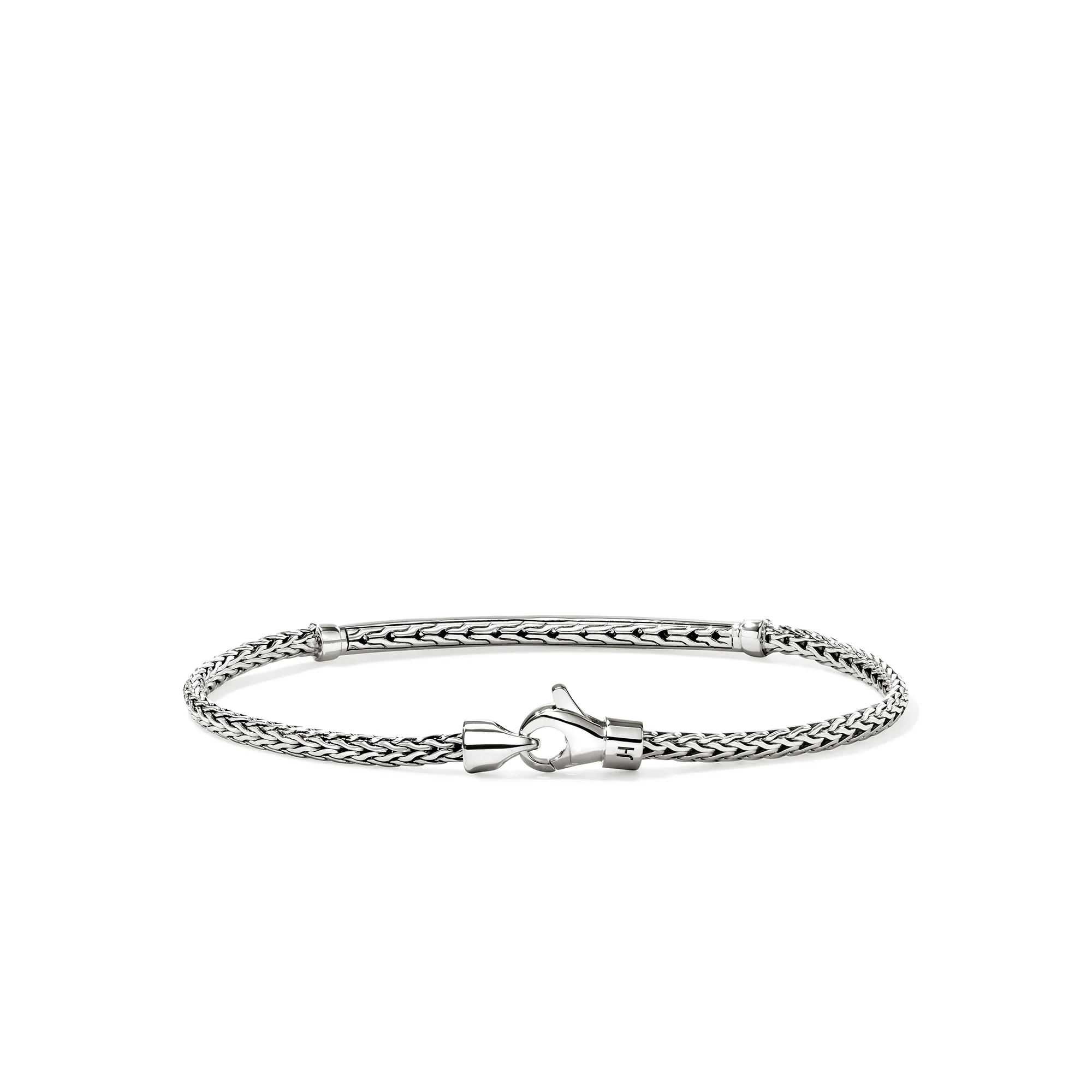 JH Essential Pavé Bracelet, Sterling Silver, Diamonds, 2.5MM|BUP987082DI - Image 4