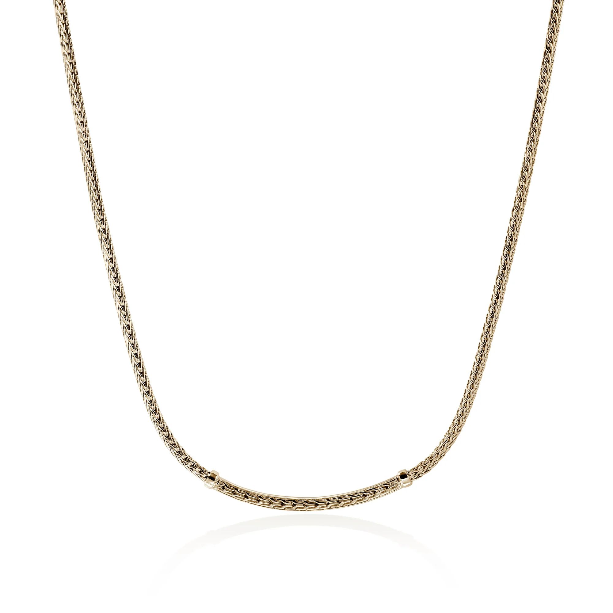 JH Essential Pavé Necklace, Gold, Diamonds, 2.5MM|NGGX986982DI - Image 4