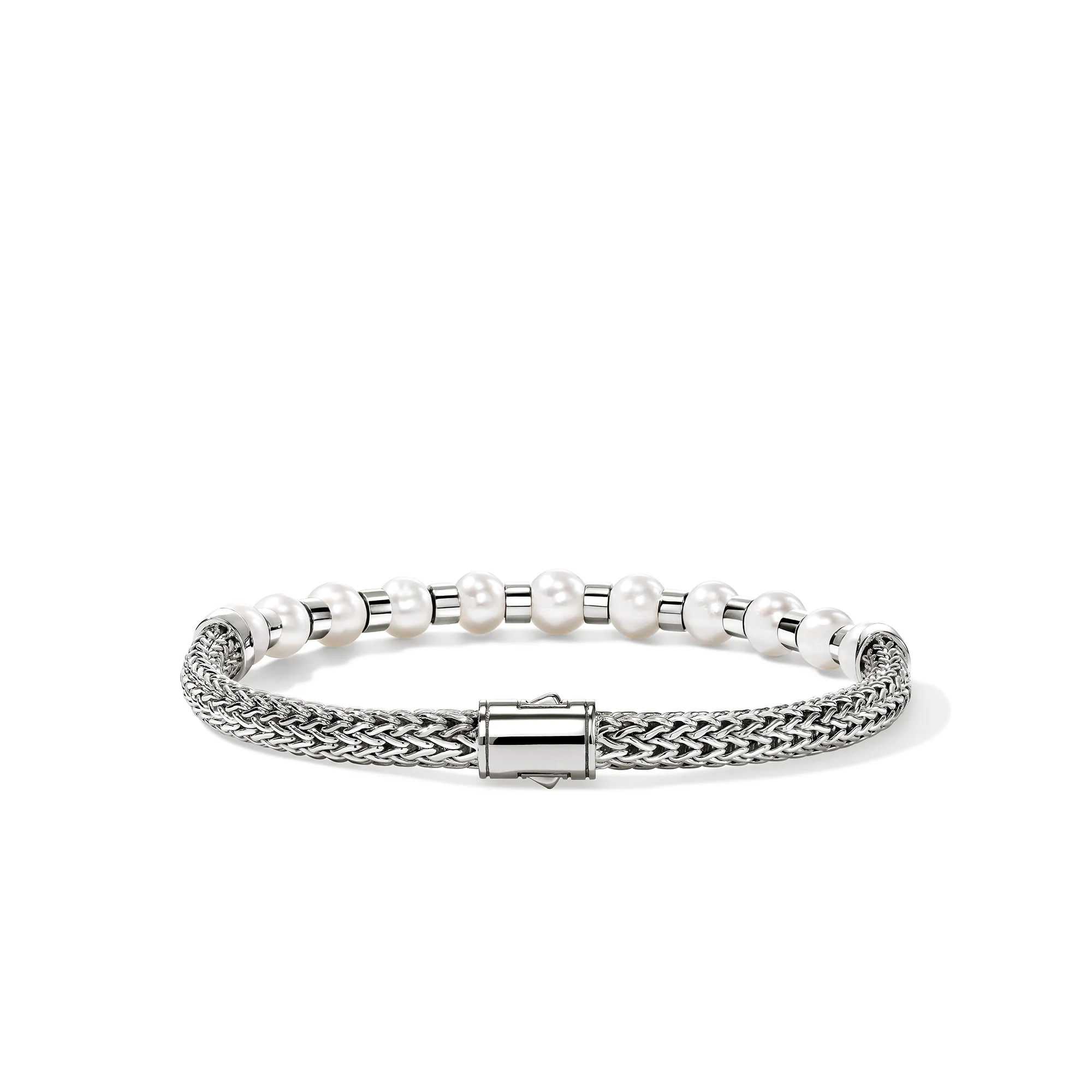 JH Essential Pearl Bracelet, Sterling Silver|BU987311 - Image 3