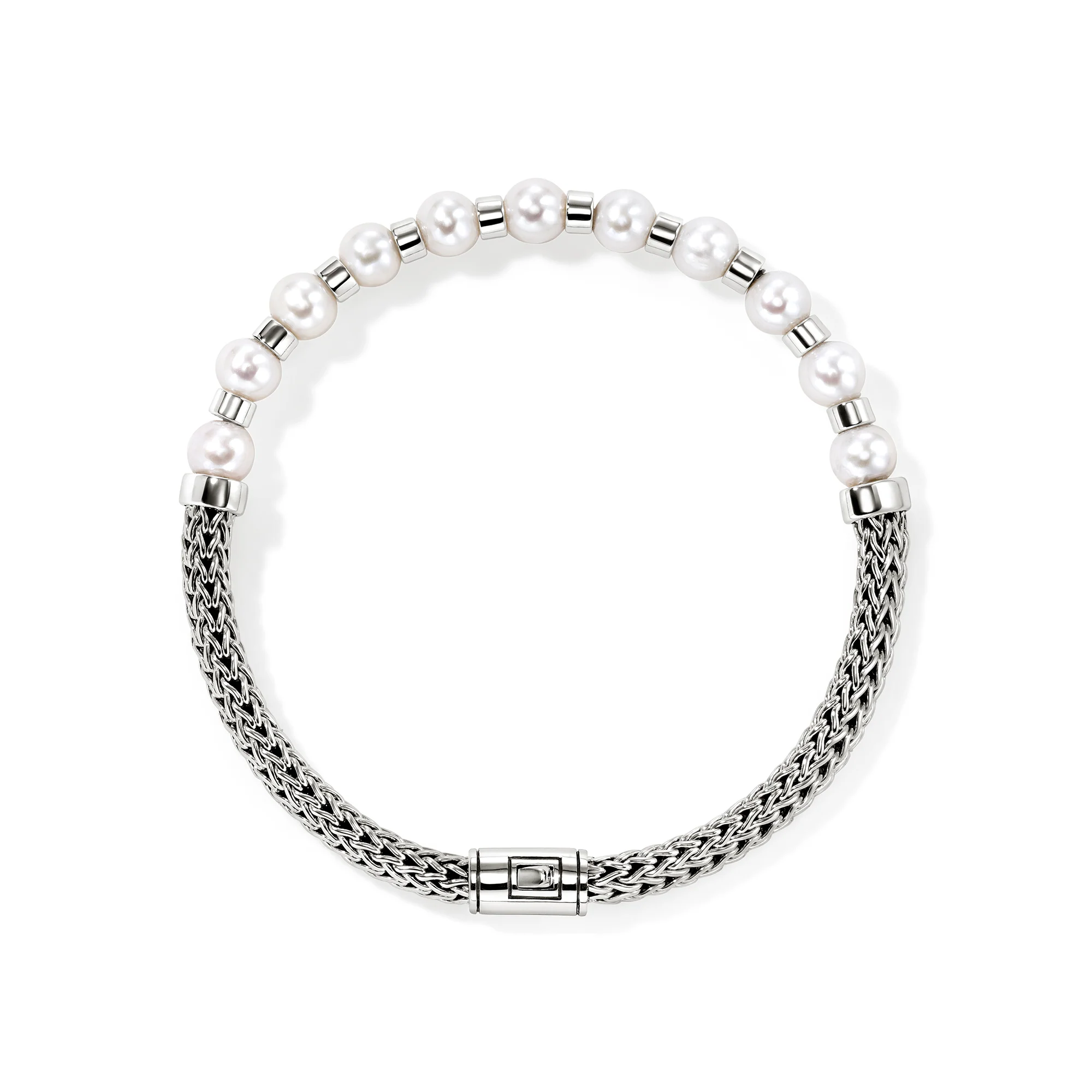 JH Essential Pearl Bracelet, Sterling Silver|BU987311 - Image 4