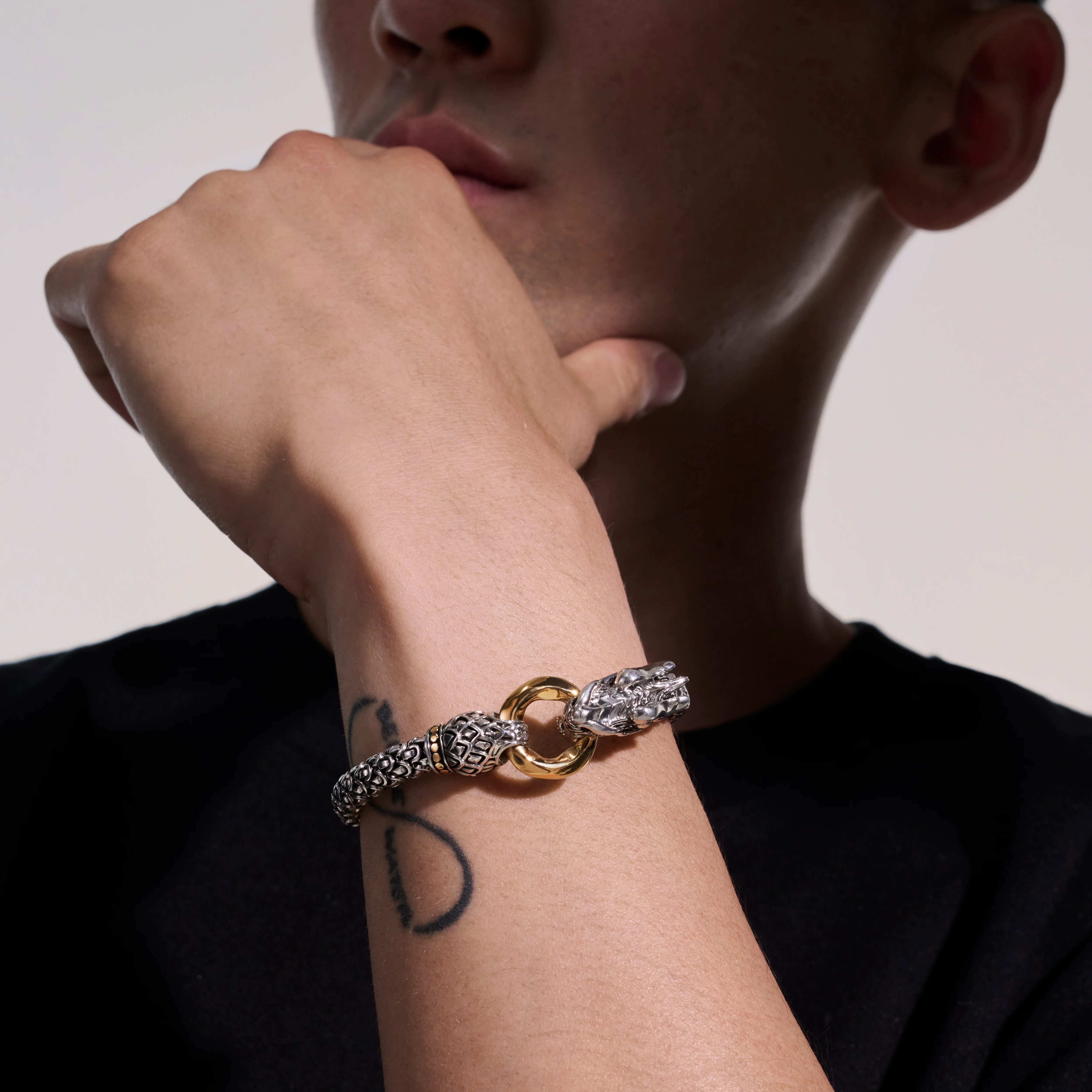 Naga Bracelet, Gold, Sterling Silver, 6MM|BZ65032 - Image 5