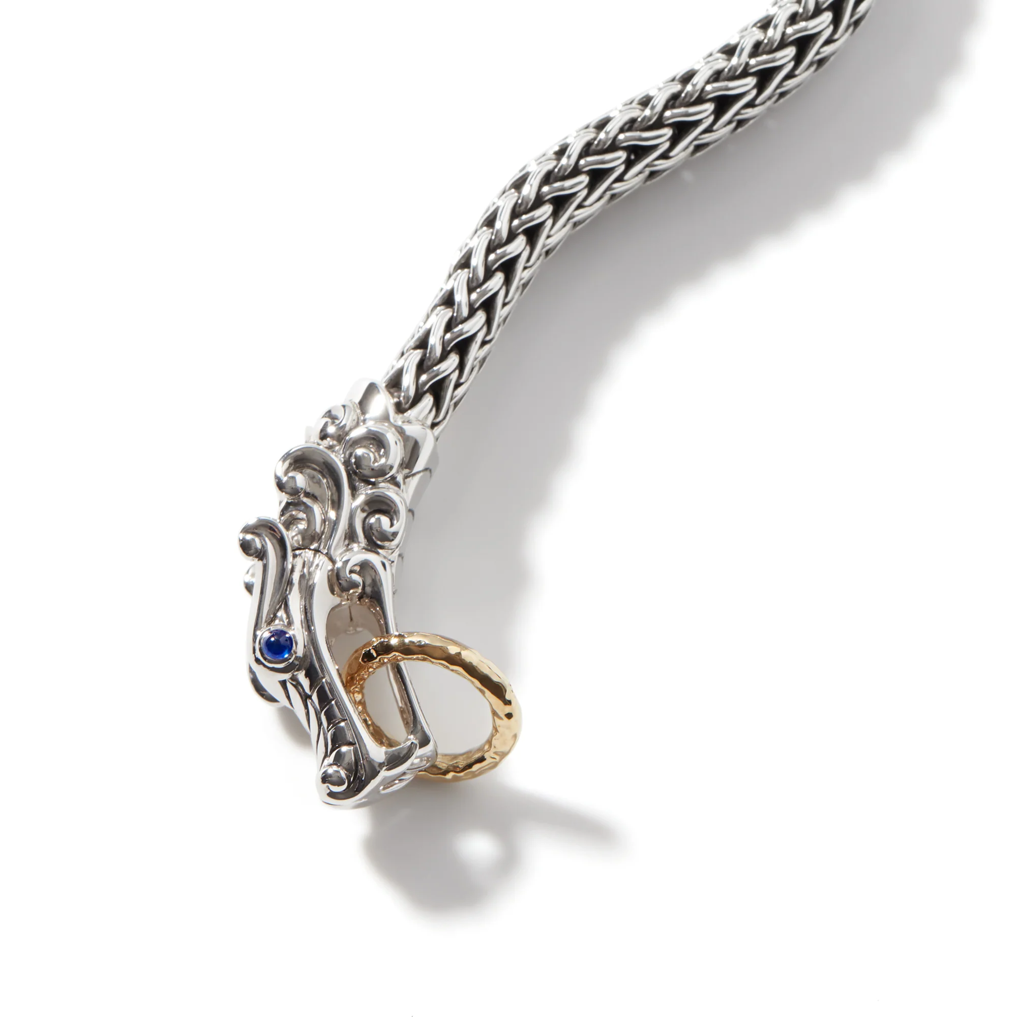 Naga Bracelet, Sterling Silver, Gold, 10.5MM|BZS60193BSP - Image 3