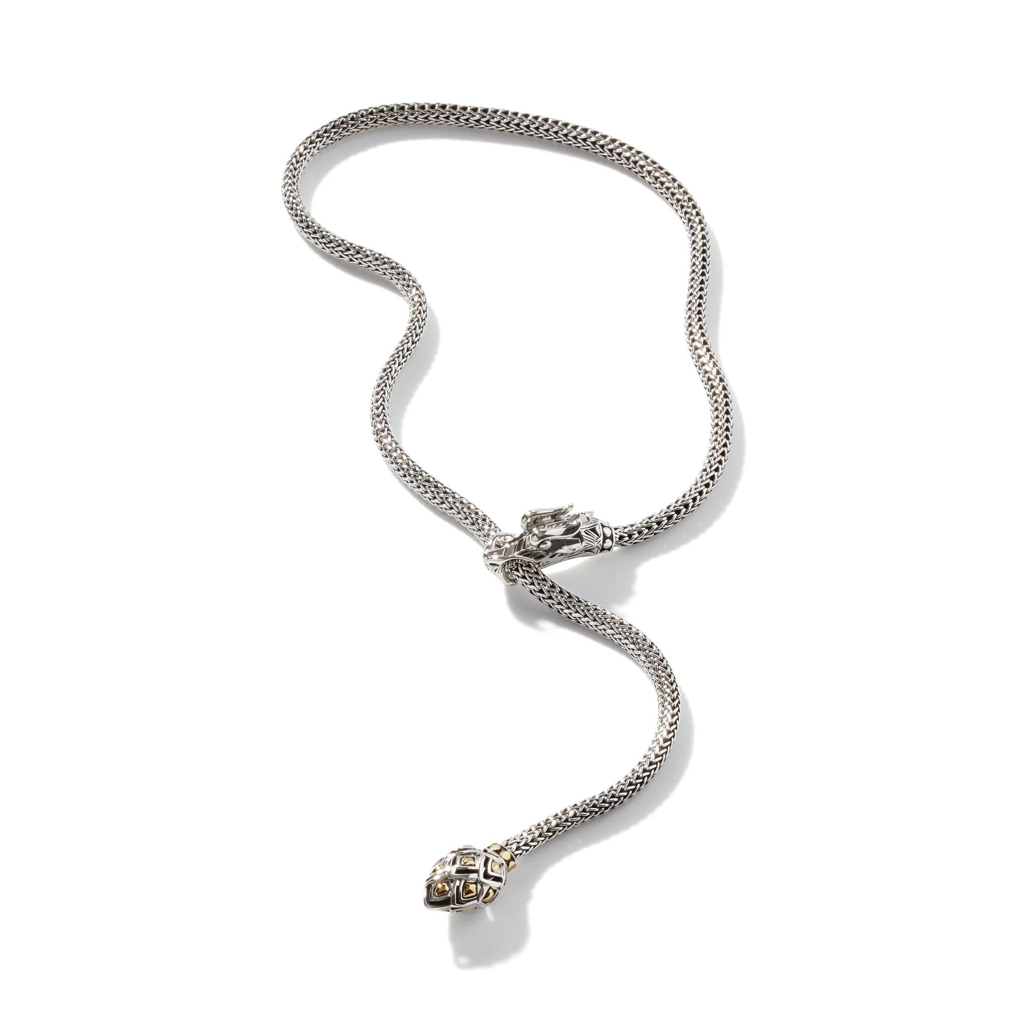 Naga Lariat, Sterling Silver, Gold, 5MM|NZ65471 - Image 3