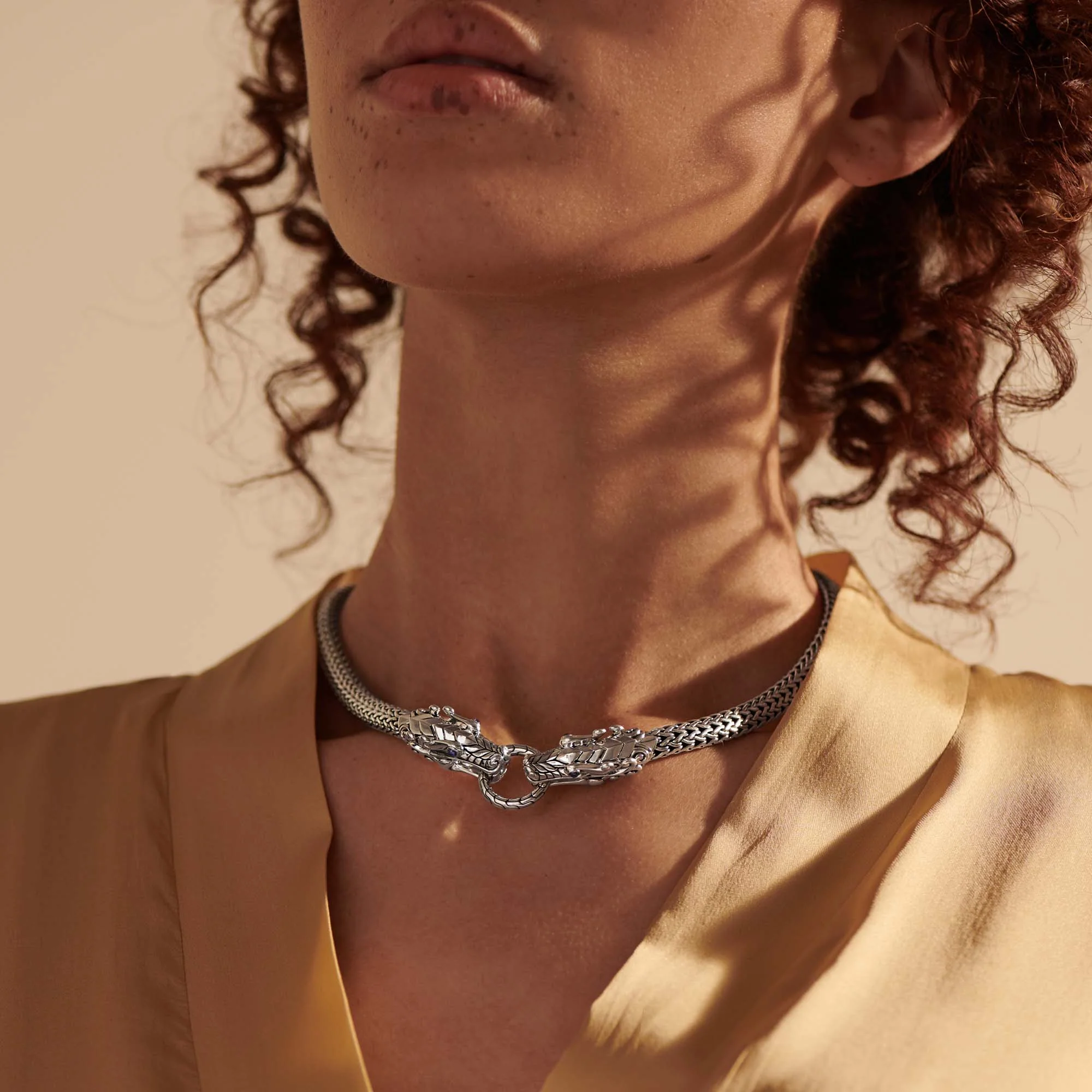 Naga Necklace, Sterling Silver, 7.5MM|NBS60213BSP - Image 5