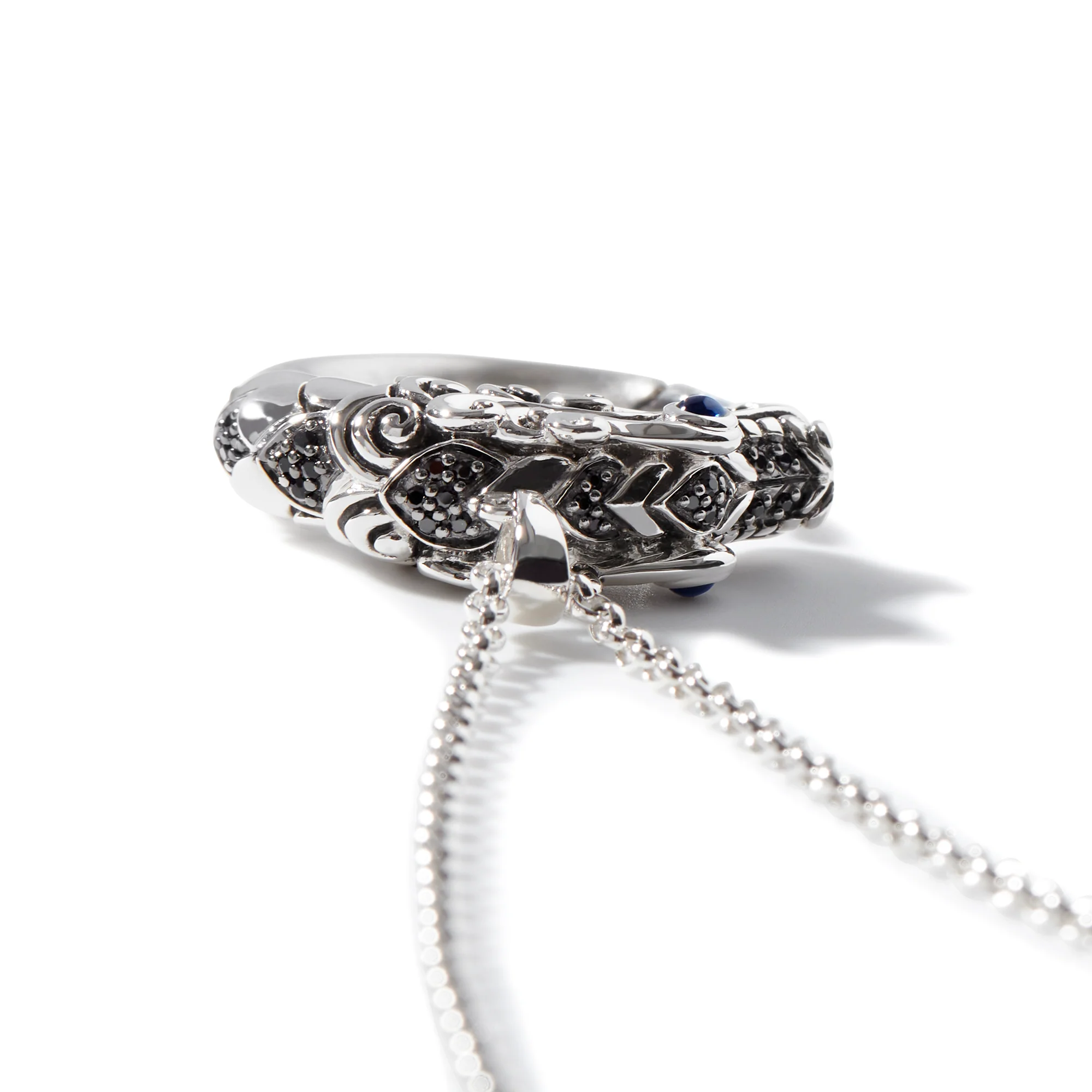 Naga Necklace, Sterling Silver, Pavé|NBS6501254BHBLSBN - Image 3