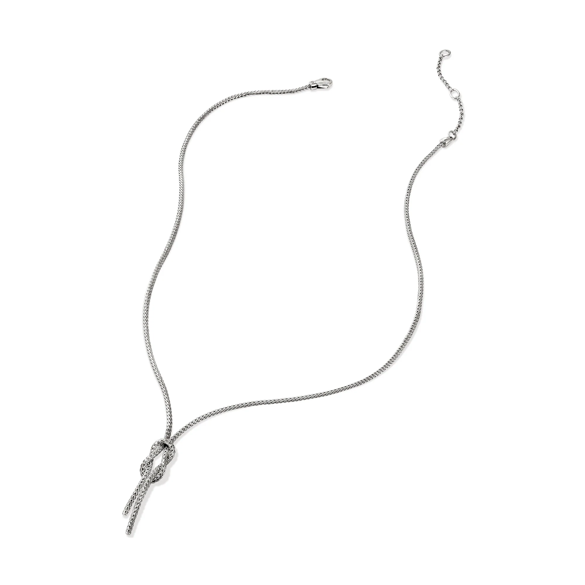 Love Knot Y Necklace, Sterling Silver, 1.8MM|NB98683 - Image 3