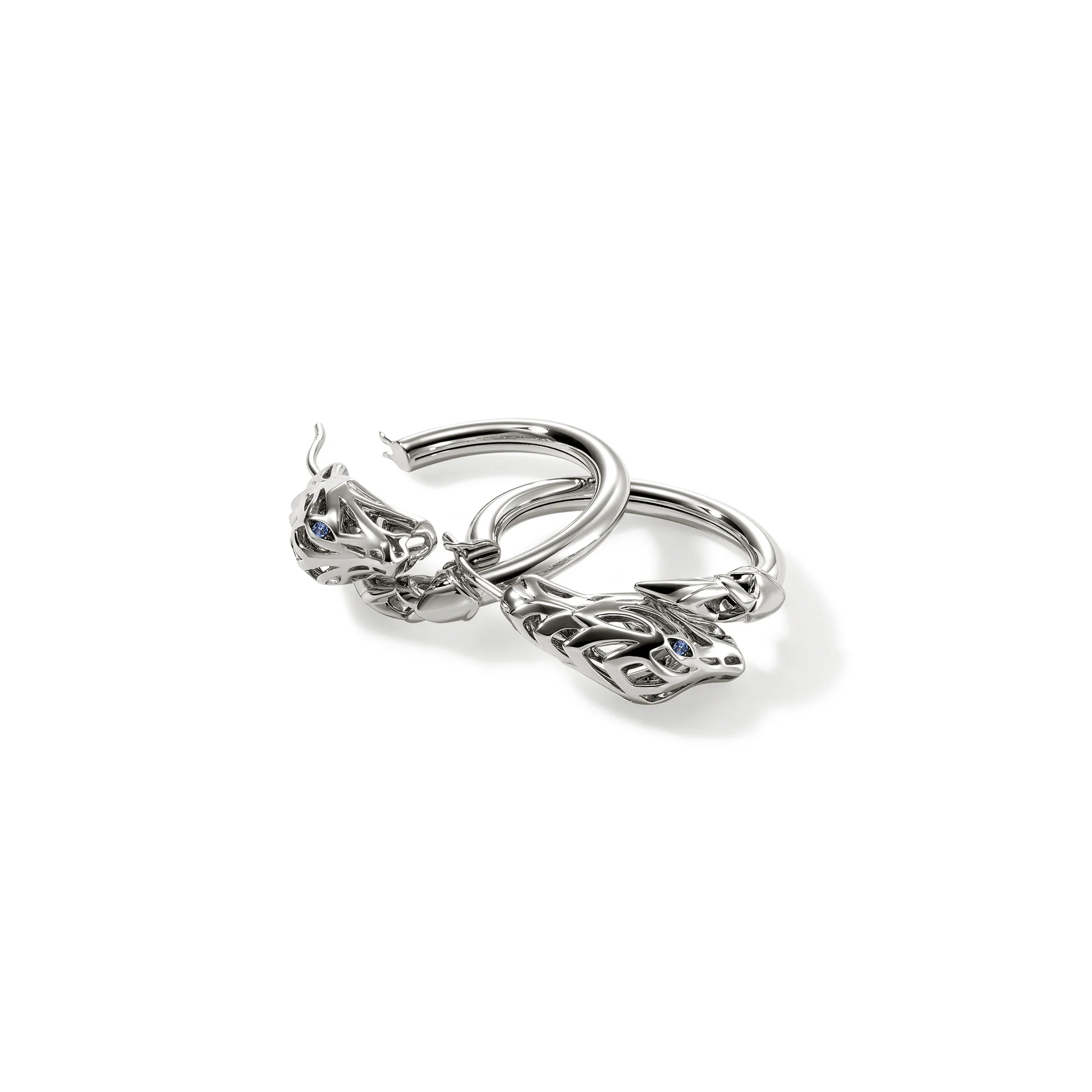 Naga Hoop Earring, Sterling Silver, 25MM|EBS603571BSP - Image 3