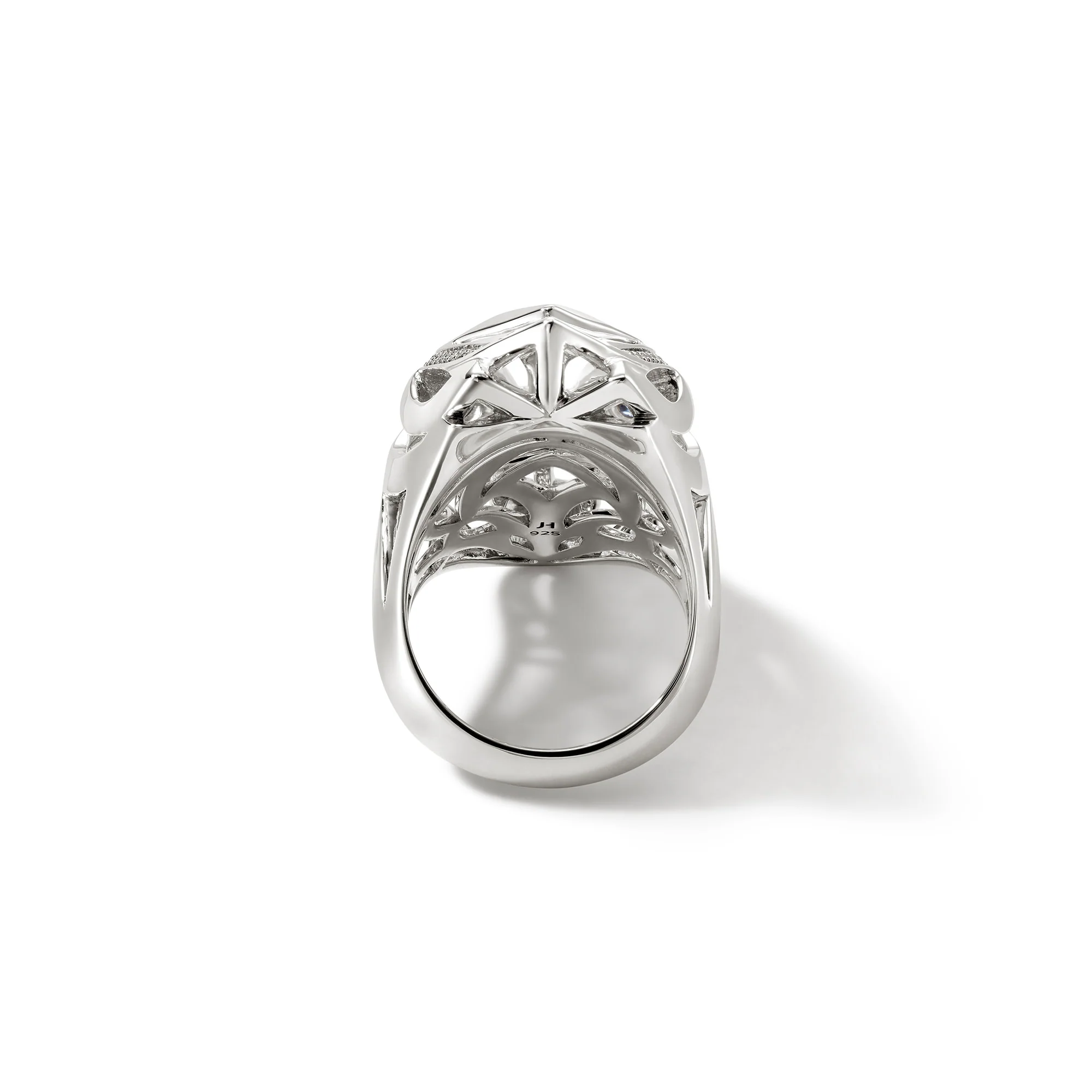 Naga Ring, Sterling Silver, Diamonds|RBP6034112BSPDI - Image 4