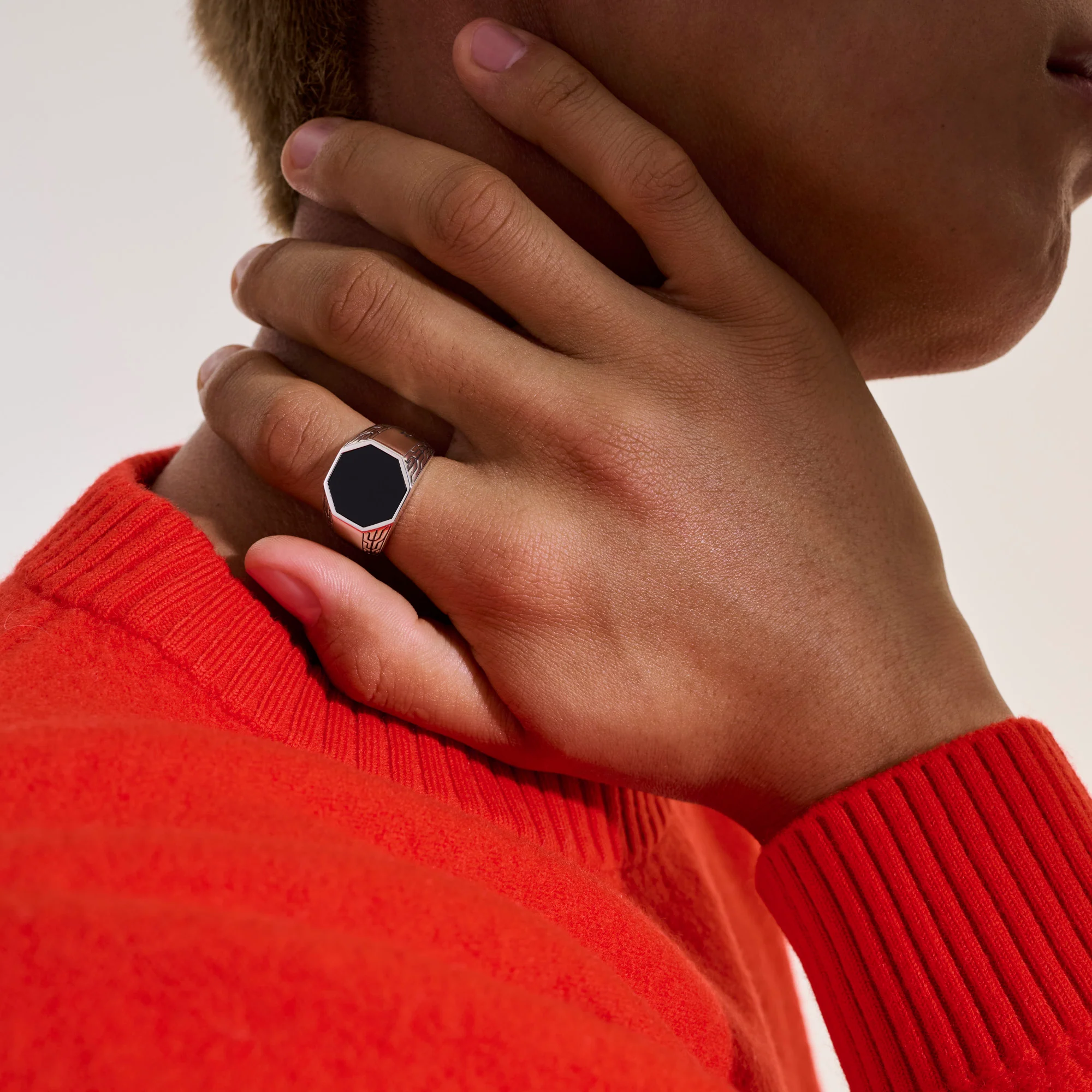 Signet Ring, Sterling Silver|RMS9011531BON - Image 6