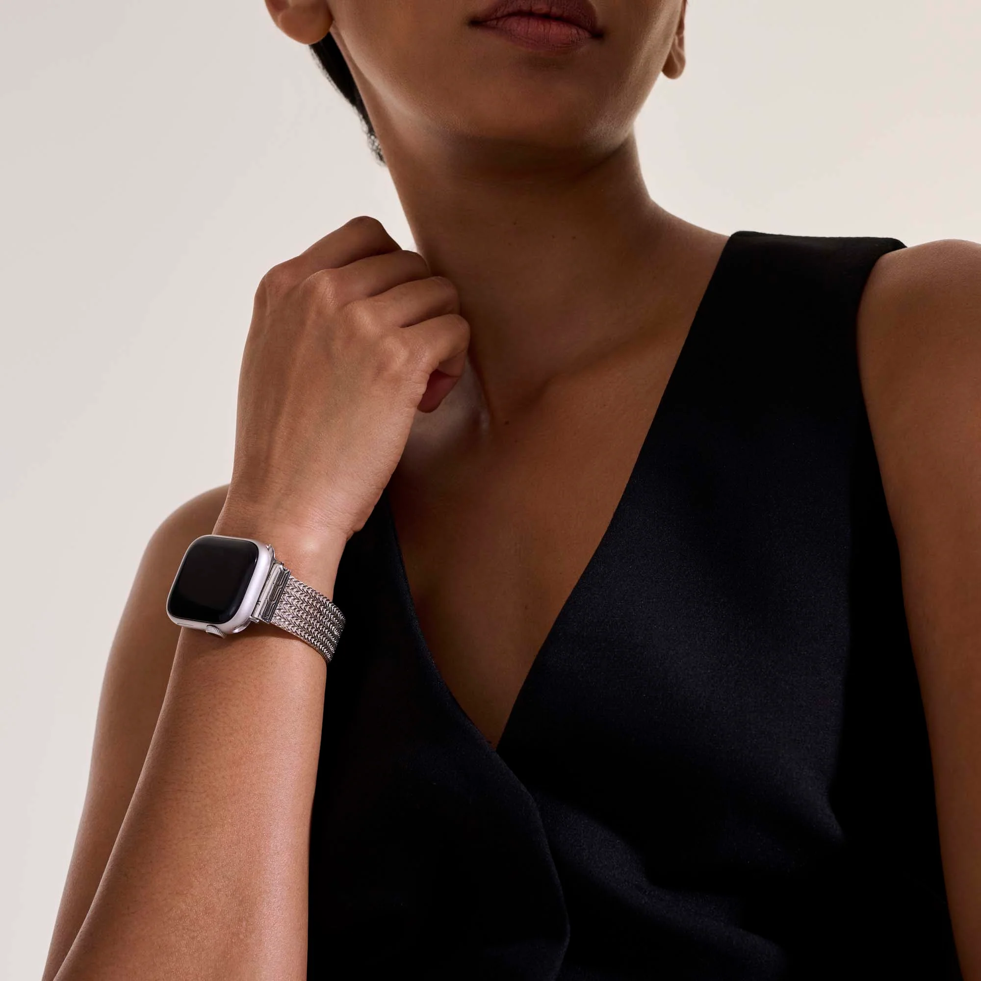 Smartwatch Strap, Sterling Silver, 18MM|WB98652 - Image 7