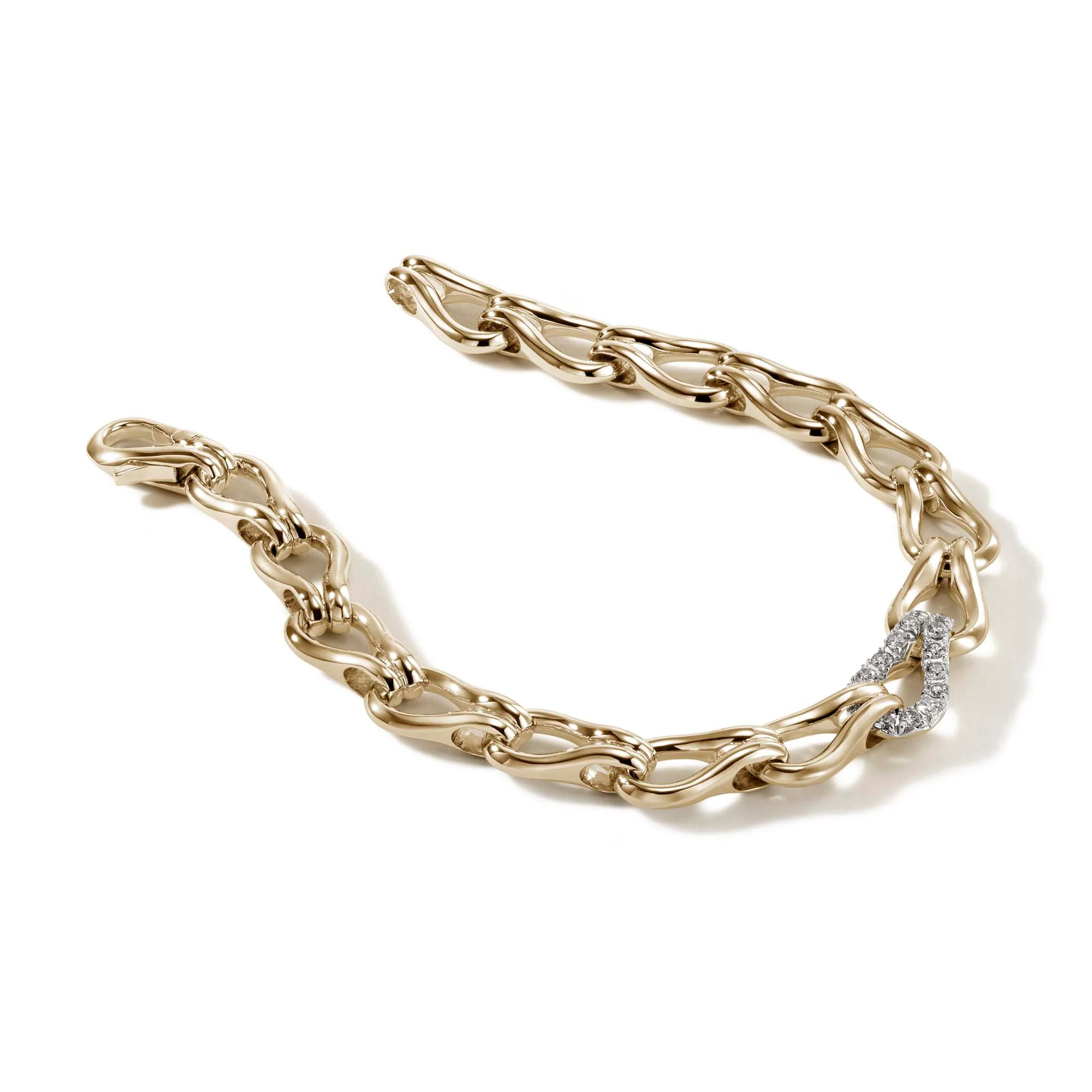 Surf Bracelet, Gold, Diamonds, 8.5MM|BUGGX90109022DI - Image 3