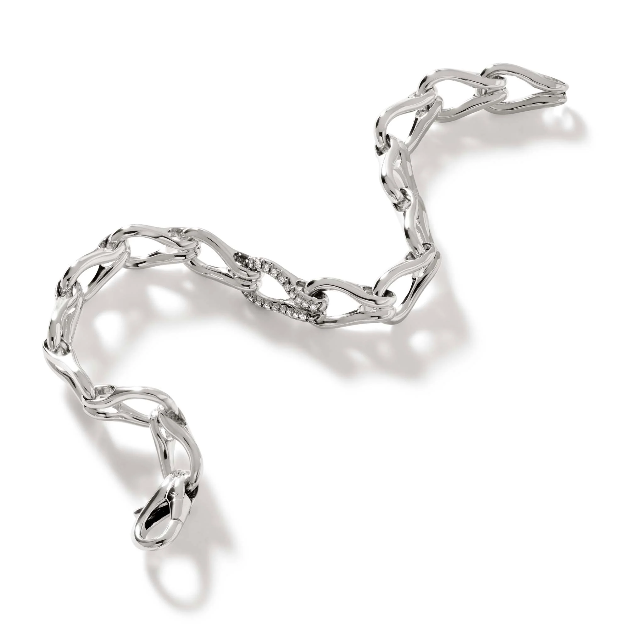 Surf Bracelet, Silver, Diamonds, 8.5MM|BUP9010902DI - Image 3