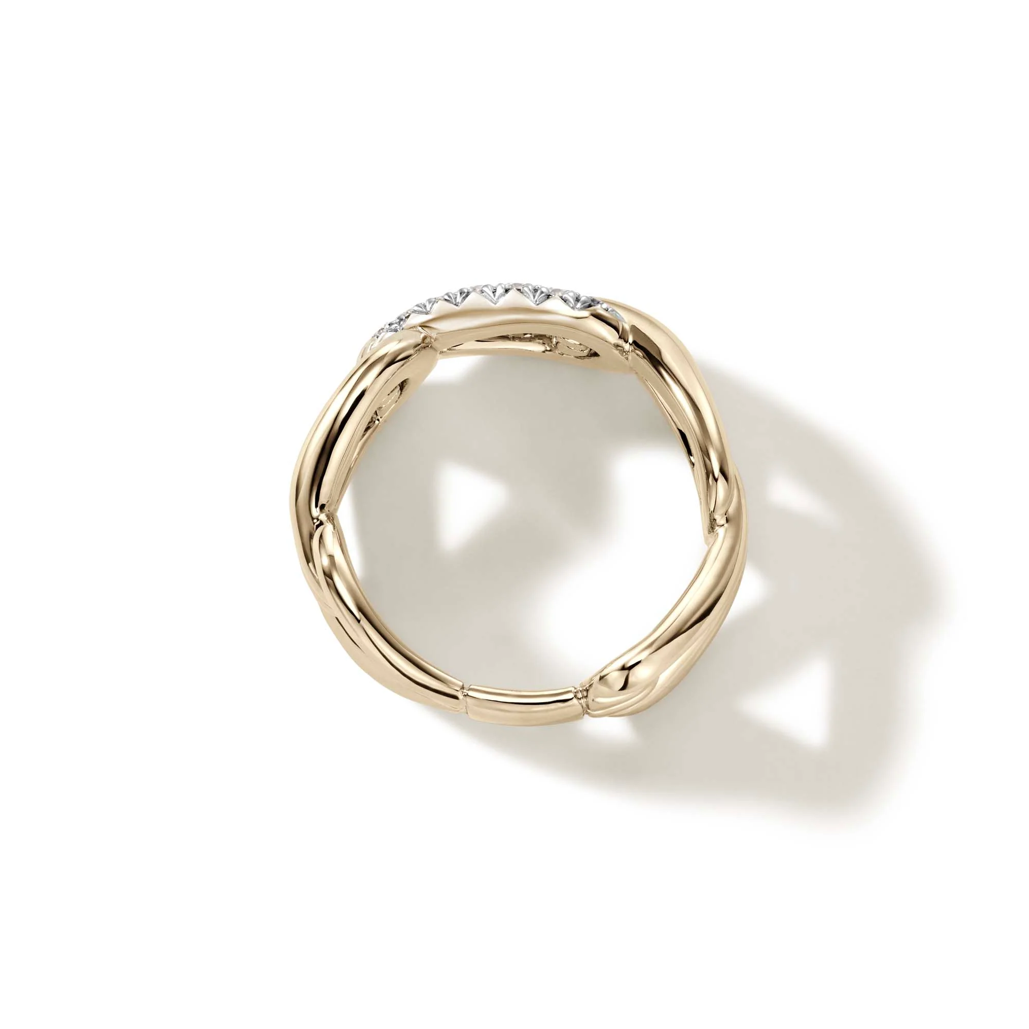 Surf Link Ring, Gold, Diamonds, Wide|RGGX90107722DI - Image 4
