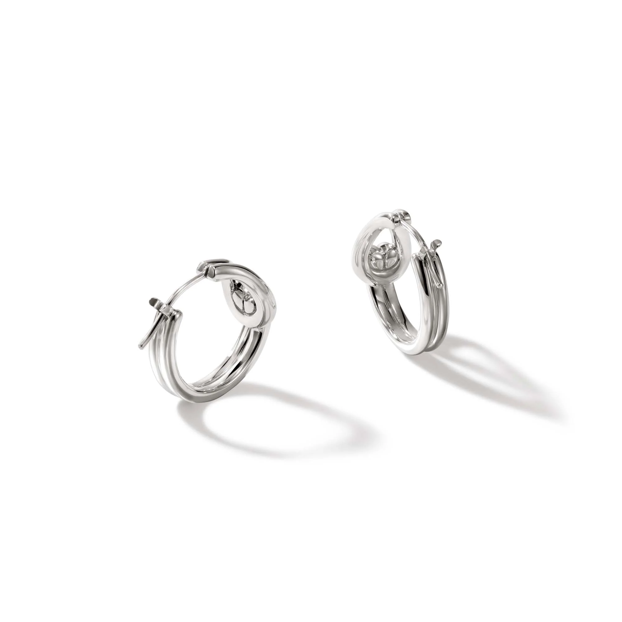 Surf Hoop Earring, Sterling Silver, 18.5MM|EB901147 - Image 4